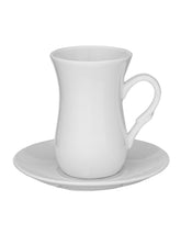 Wilmax Teetassen & Untertassen Set, 6er Set, Porzellan, WL-993087/6C